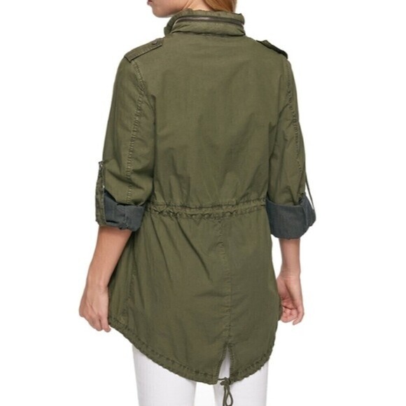 LEVI'S Hooded Roll-Tab Anorak Jacket Green Women's sz XSmall - Picture 15 of 15